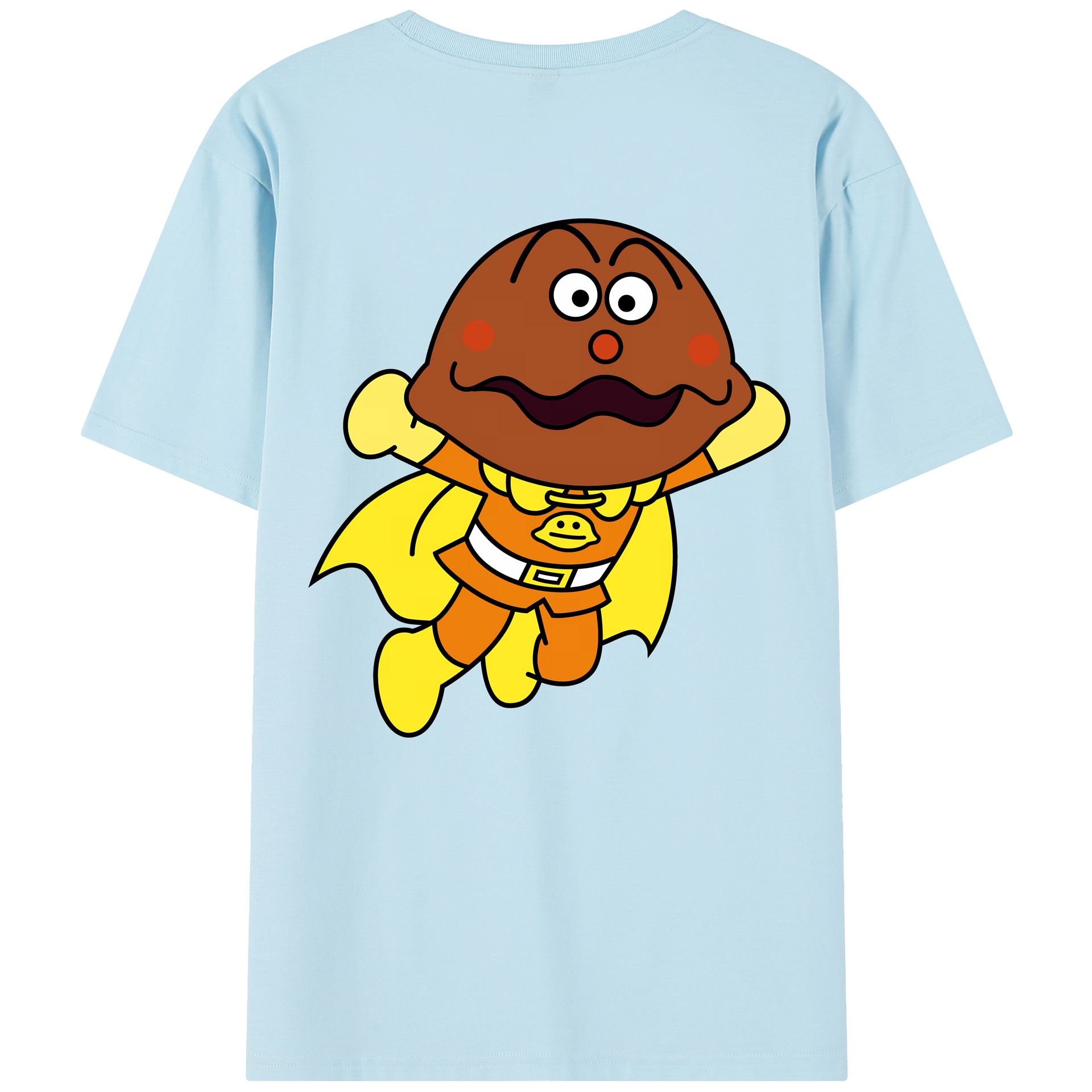 （画像用） アンパンマン Anpanman 綿100％半袖Tシャツ（背面プリント）
